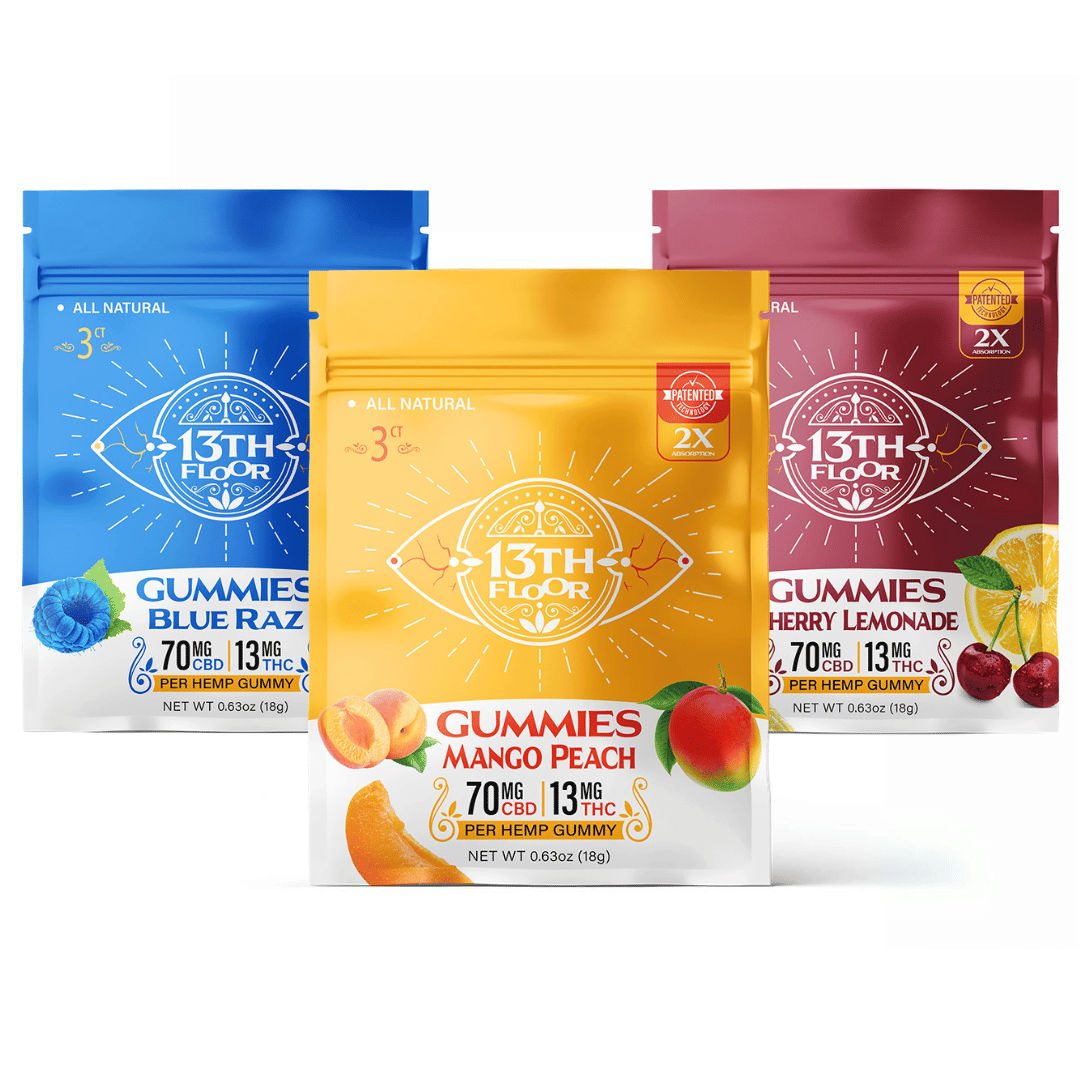 13th Floor Delta 9 THC Gummy Flavors